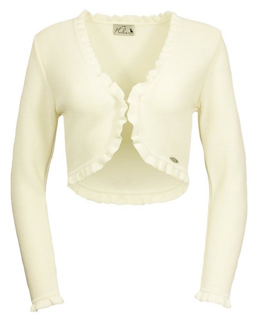 Huber Mode & Tracht Trachtenstrickjacke Damen Strick Bolero 'Franja', Creme günstig online kaufen