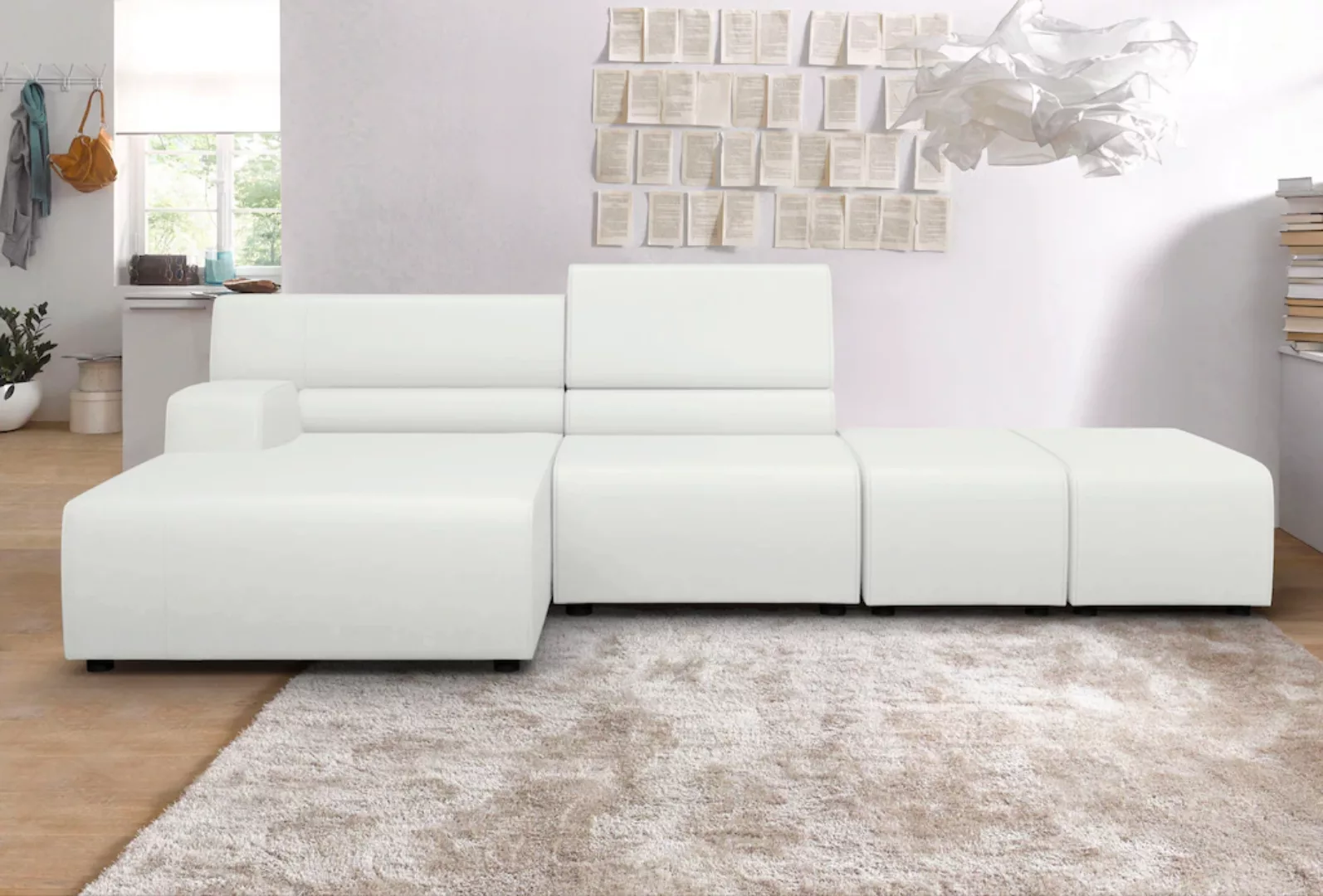 Egoitaliano Ecksofa "Babouche, Designsofa mit außergewöhnlichem Sitzkomfort günstig online kaufen