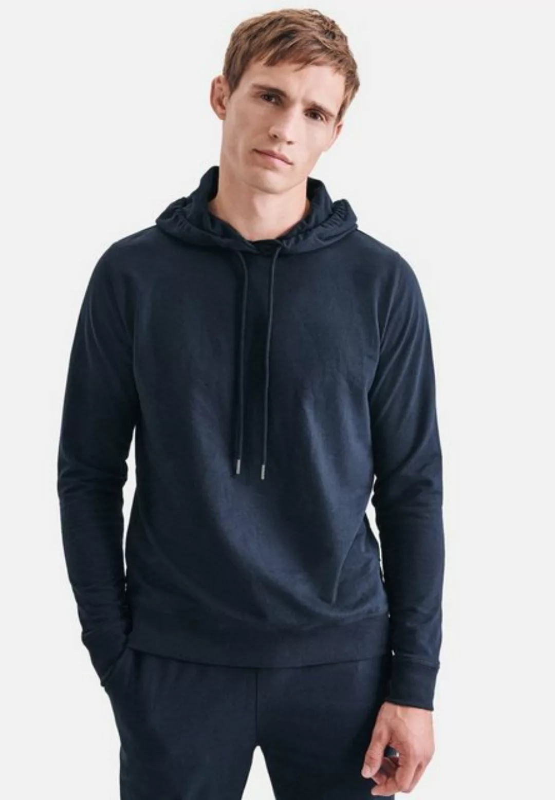 seidensticker Pyjamaoberteil Herren (1-tlg) Hoodie Sweatshirt - Baumwolle - günstig online kaufen