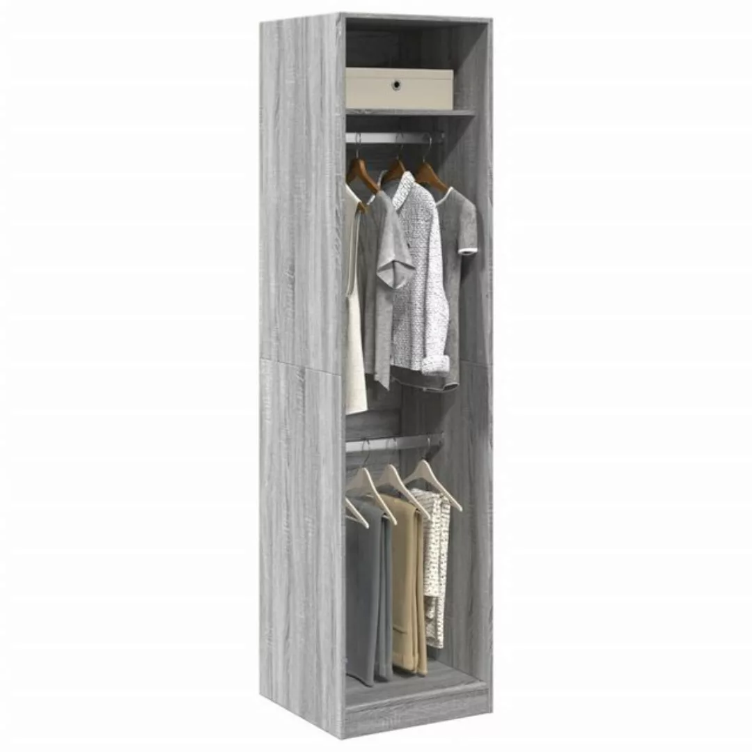 vidaXL Kleiderschrank Kleiderschrank Grau Sonoma 50x50x200 cm Spanplatte günstig online kaufen