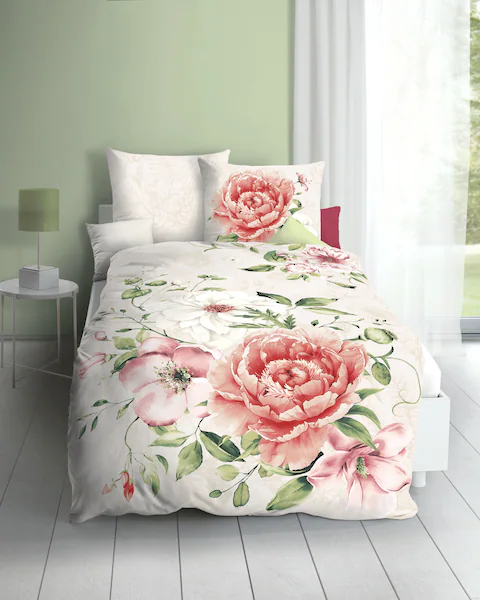 Kaeppel Bettwäsche »Blushing Rose«, Mit Rosen günstig online kaufen