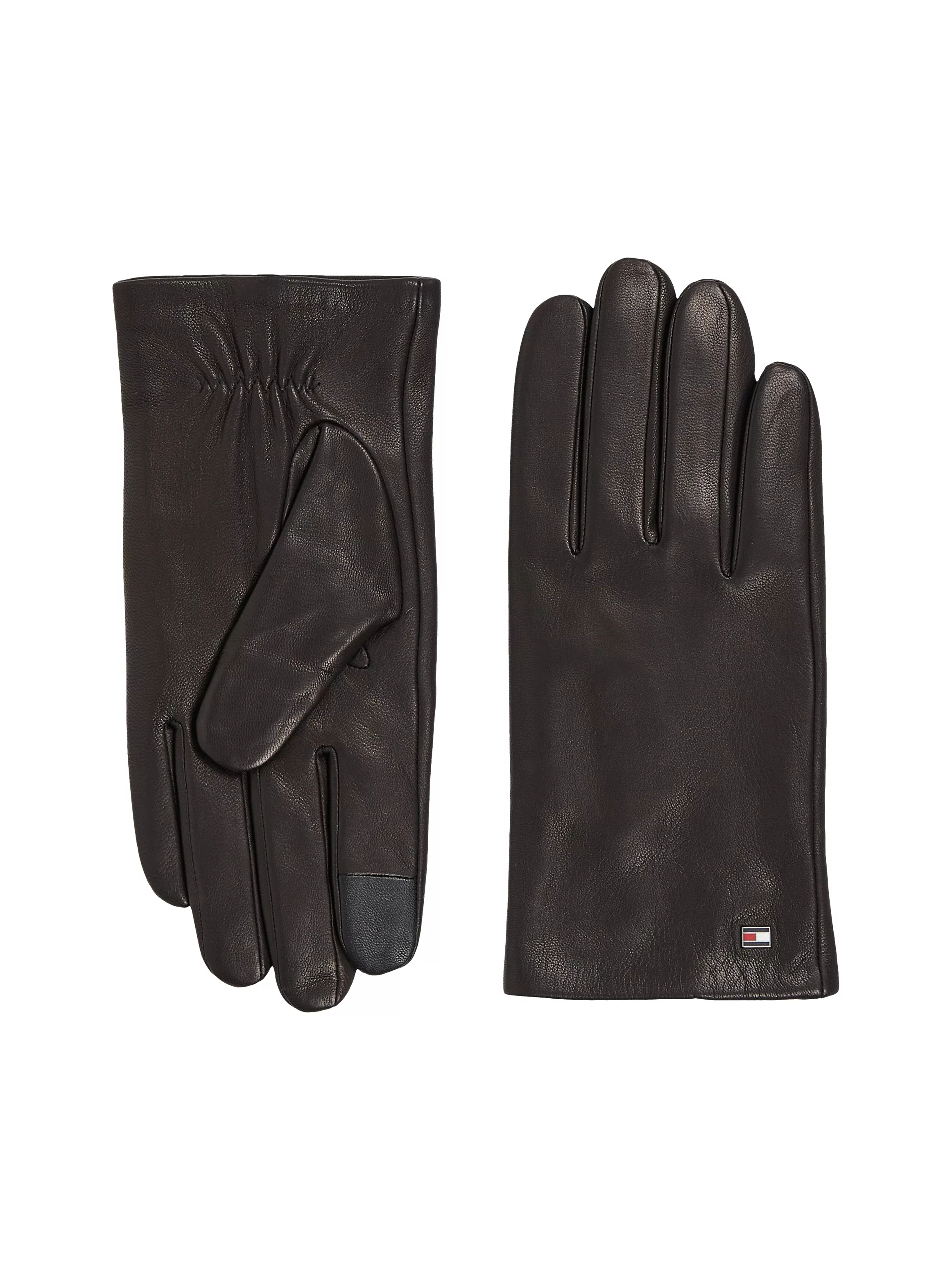 Tommy Hilfiger Lederhandschuhe "ESSENTIAL FLAG LEATHER GLOVES", mit Tommy H günstig online kaufen