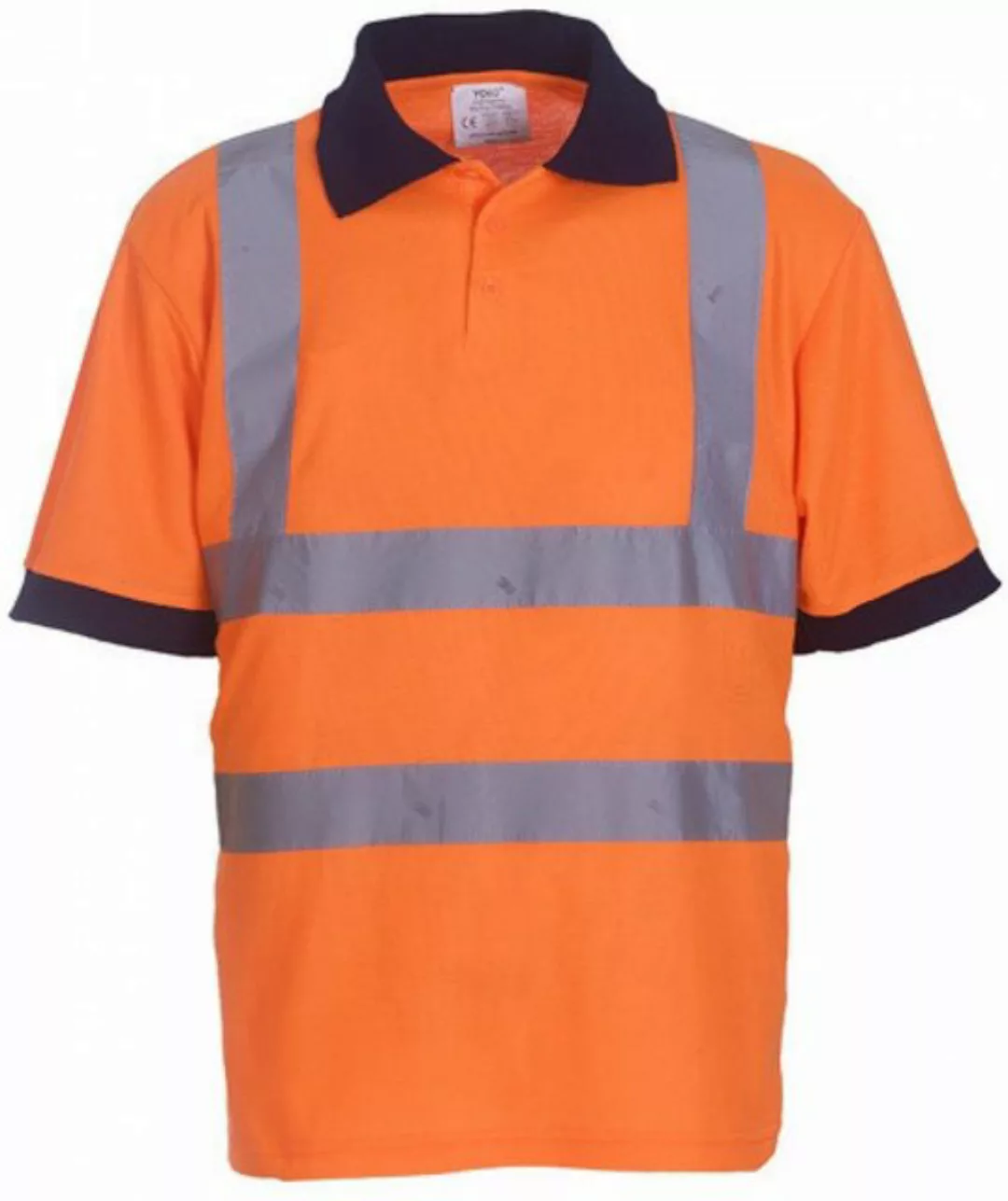 YOKO Warnschutz-Shirt Herren Sicherheits Polo Shirt EN ISO 20471 bis 6XL günstig online kaufen