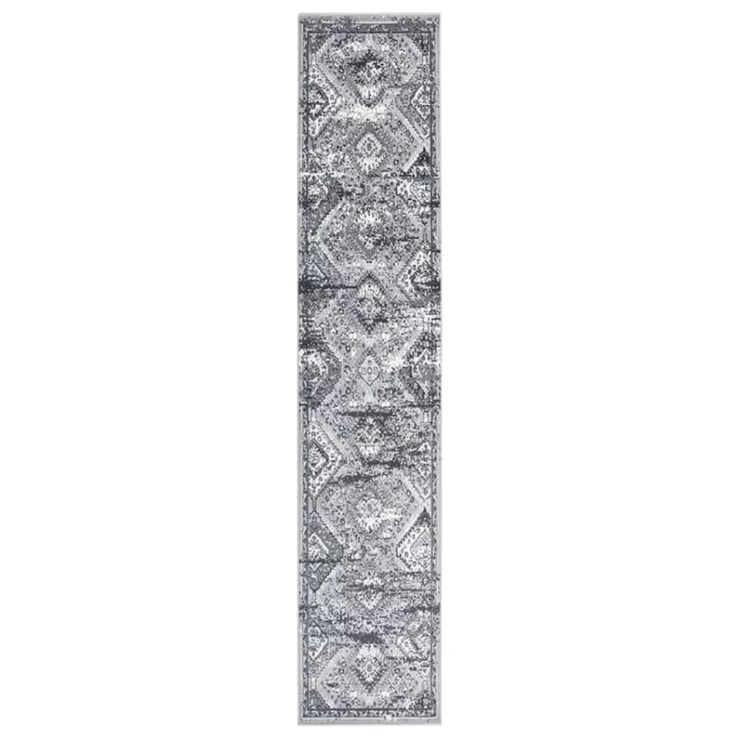 Teppichleufer Bcf Orientalisch Grau 80x450 Cm günstig online kaufen