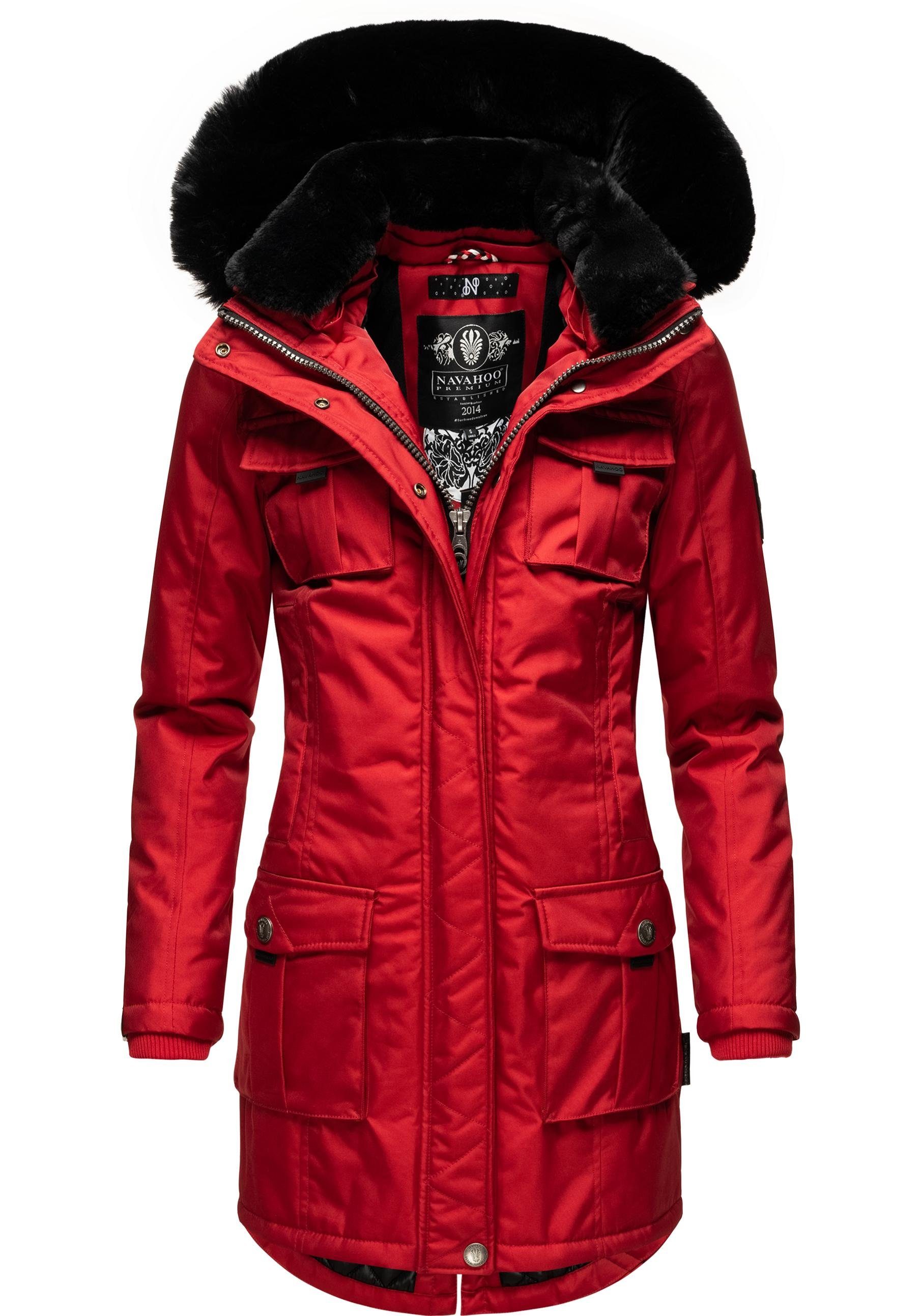 Navahoo Wintermantel "Tiniis", Parka mit abnehmbarer Kapuze und extra Einka günstig online kaufen