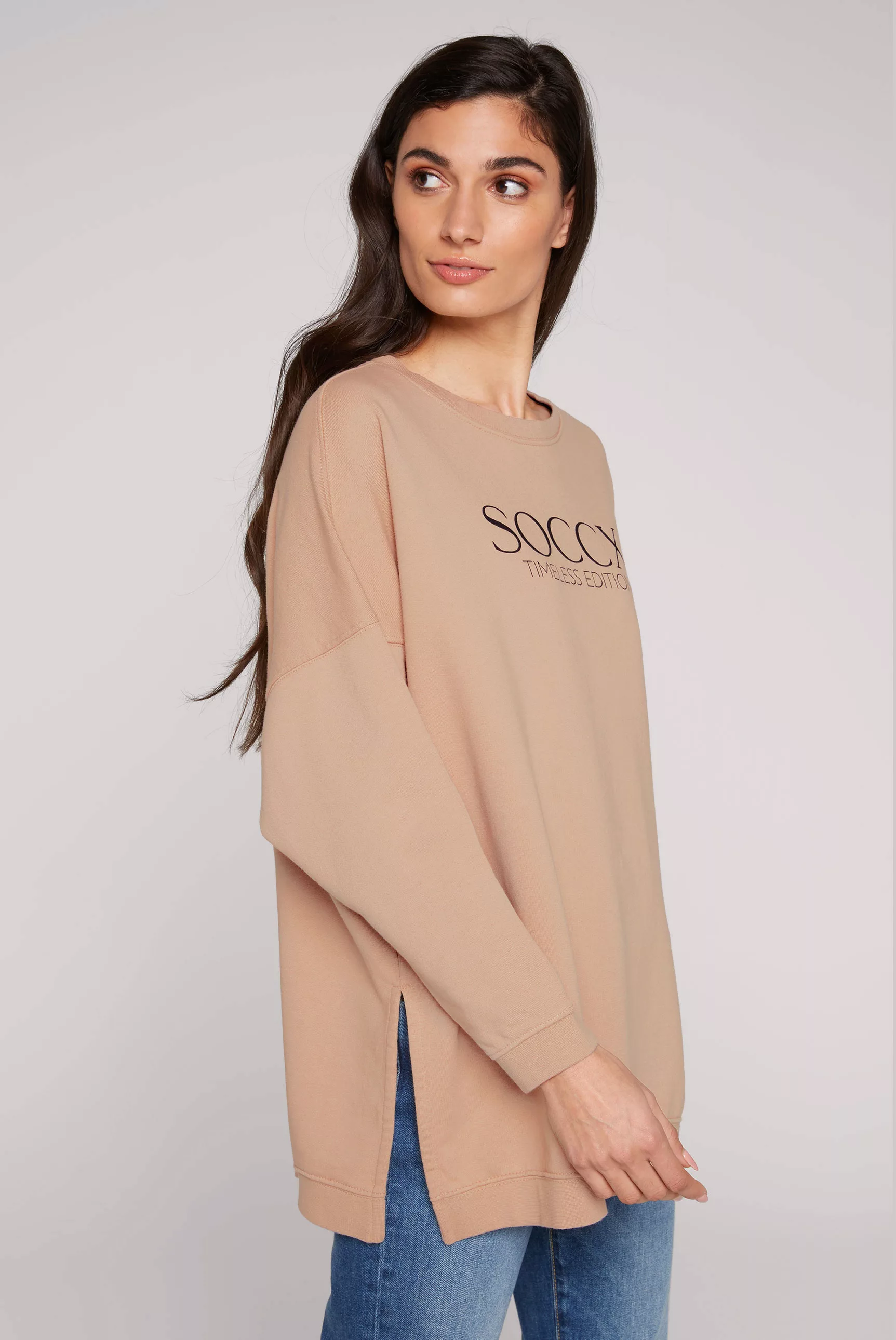 SOCCX Longsweatshirt, mit überschnittenen Schultern günstig online kaufen