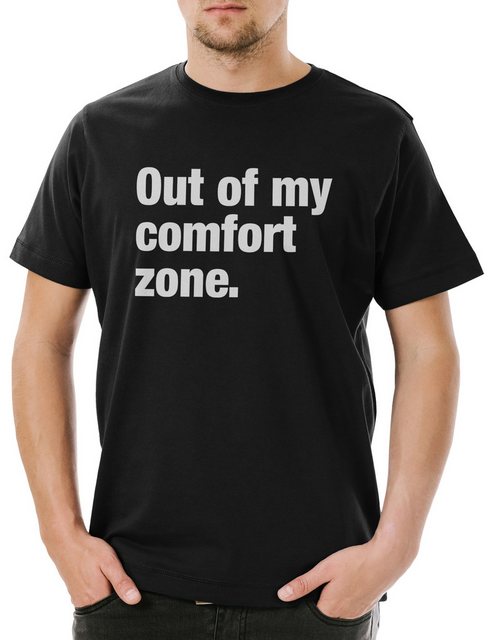 Urban Backwoods Print-Shirt Out Of My Comfort Zone Herren T-Shirt Pessimism günstig online kaufen