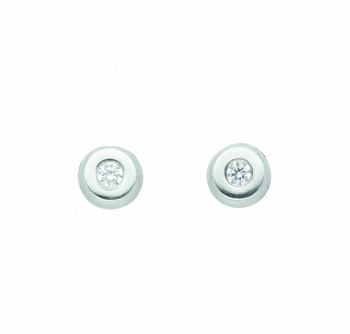 Adelia´s Paar Ohrhänger "1 Paar 333 Weißgold Ohrringe / Ohrstecker mit Zirk günstig online kaufen