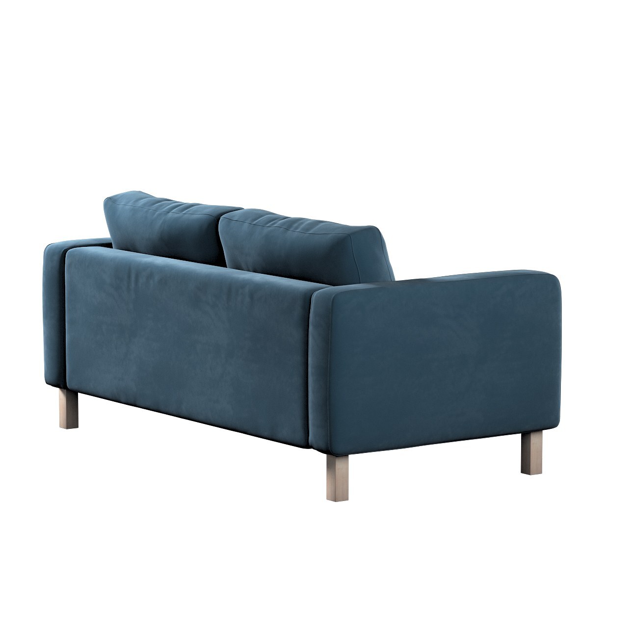 Bezug für Karlstad 2-Sitzer Sofa nicht ausklappbar, blau, Sofahusse, Karlst günstig online kaufen