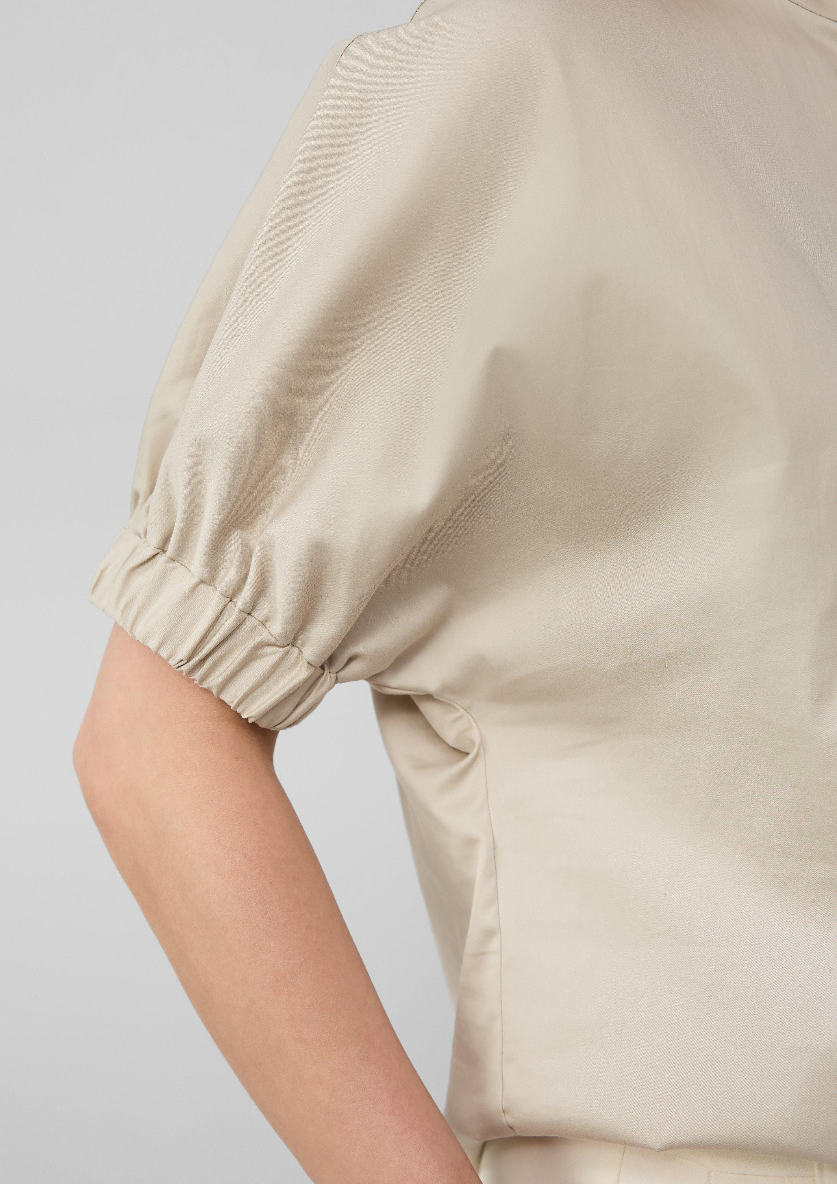 s.Oliver BLACK LABEL Kurzarmbluse mit Tunika-Ausschnitt günstig online kaufen