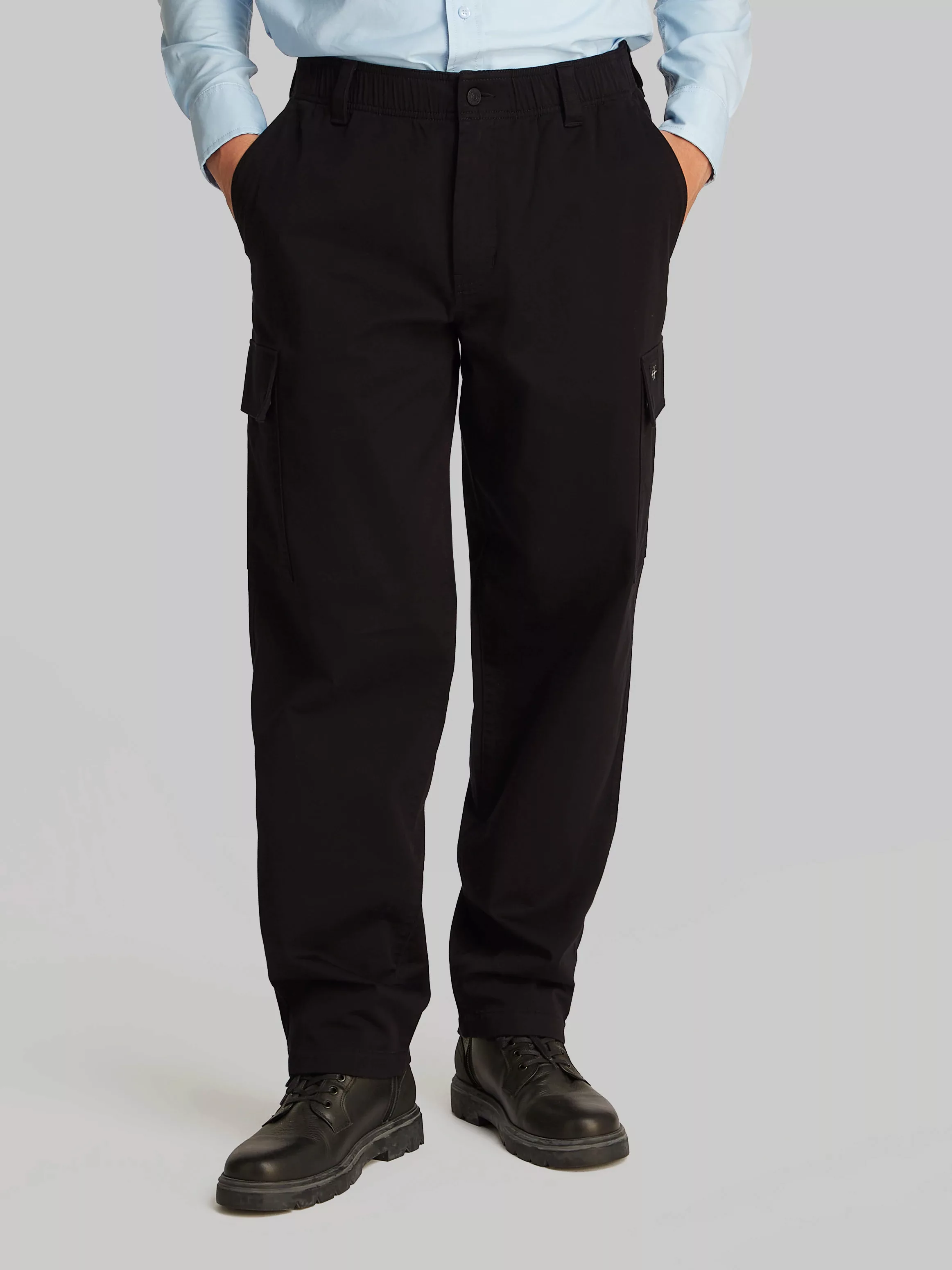 Calvin Klein Jeans Cargohose "REGULAR STRAIGHT CARGO", mit Logoprägung günstig online kaufen