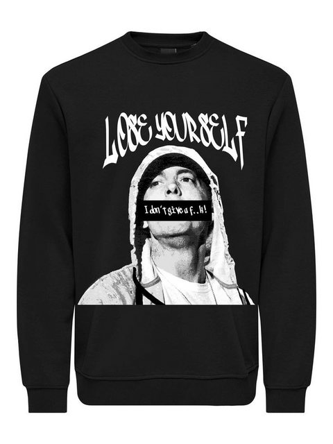 ONLY & SONS Sweatshirt - Eminem Sweatshirt - Crewneck - Longsleeve günstig online kaufen