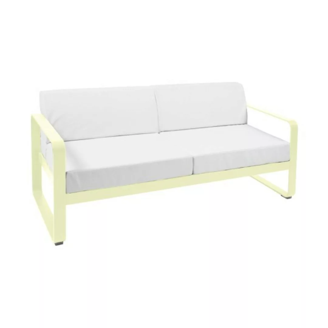 Bellevie Lounge-Sofa 2-Sitzer A6 Zitronensorbet 81 Grauweiß günstig online kaufen