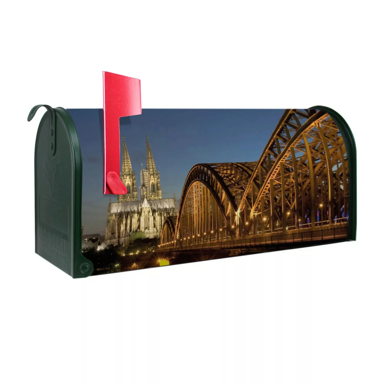 Banjado Amerikanischer Briefkasten Grün 48x22x16cm US Mailbox Letterbox Pos günstig online kaufen