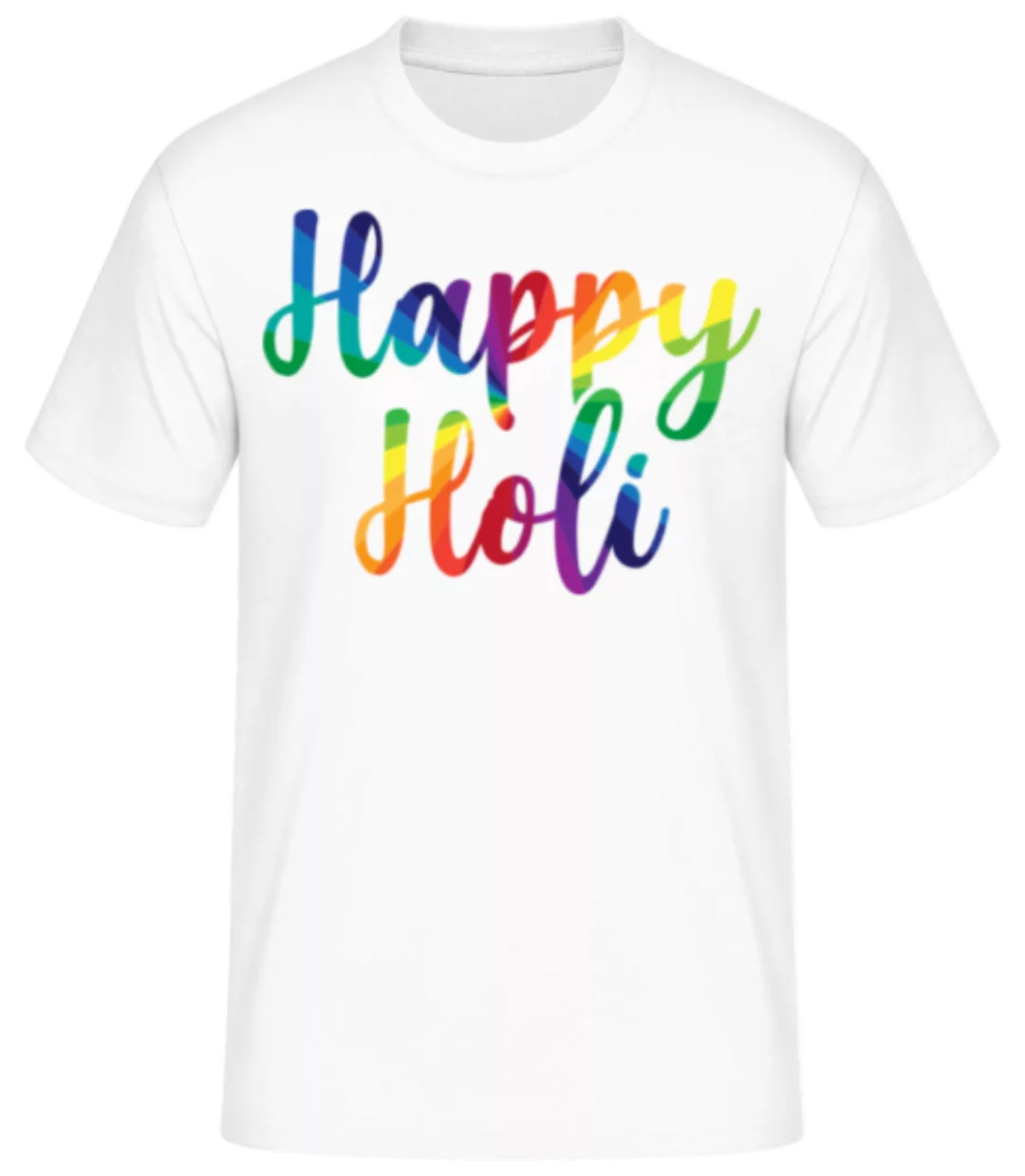 Happy Holi · Männer Basic T-Shirt günstig online kaufen