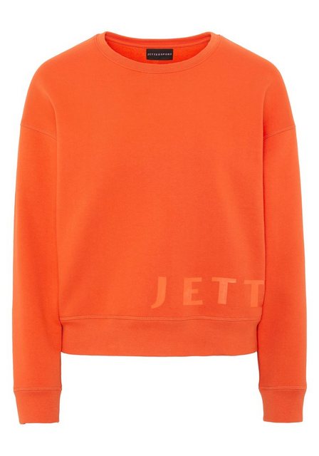 JETTE SPORT Sweatshirt mit farblich abgestimmten Logo über dem Saum günstig online kaufen