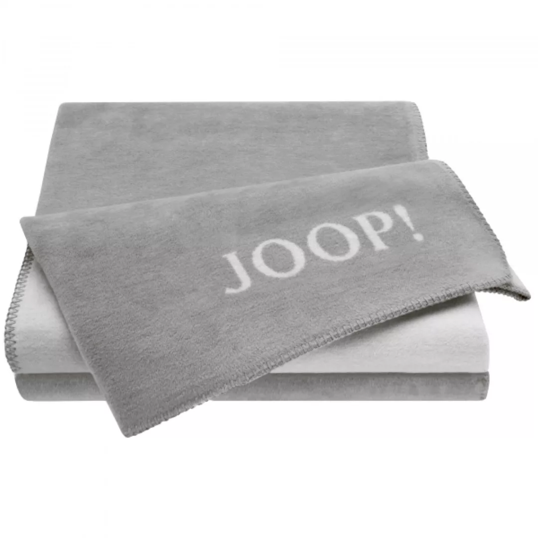 JOOP! Wohndecke Uni-Doubleface - Größe: 150x200 cm - Farbe: Graphit-Rauch günstig online kaufen