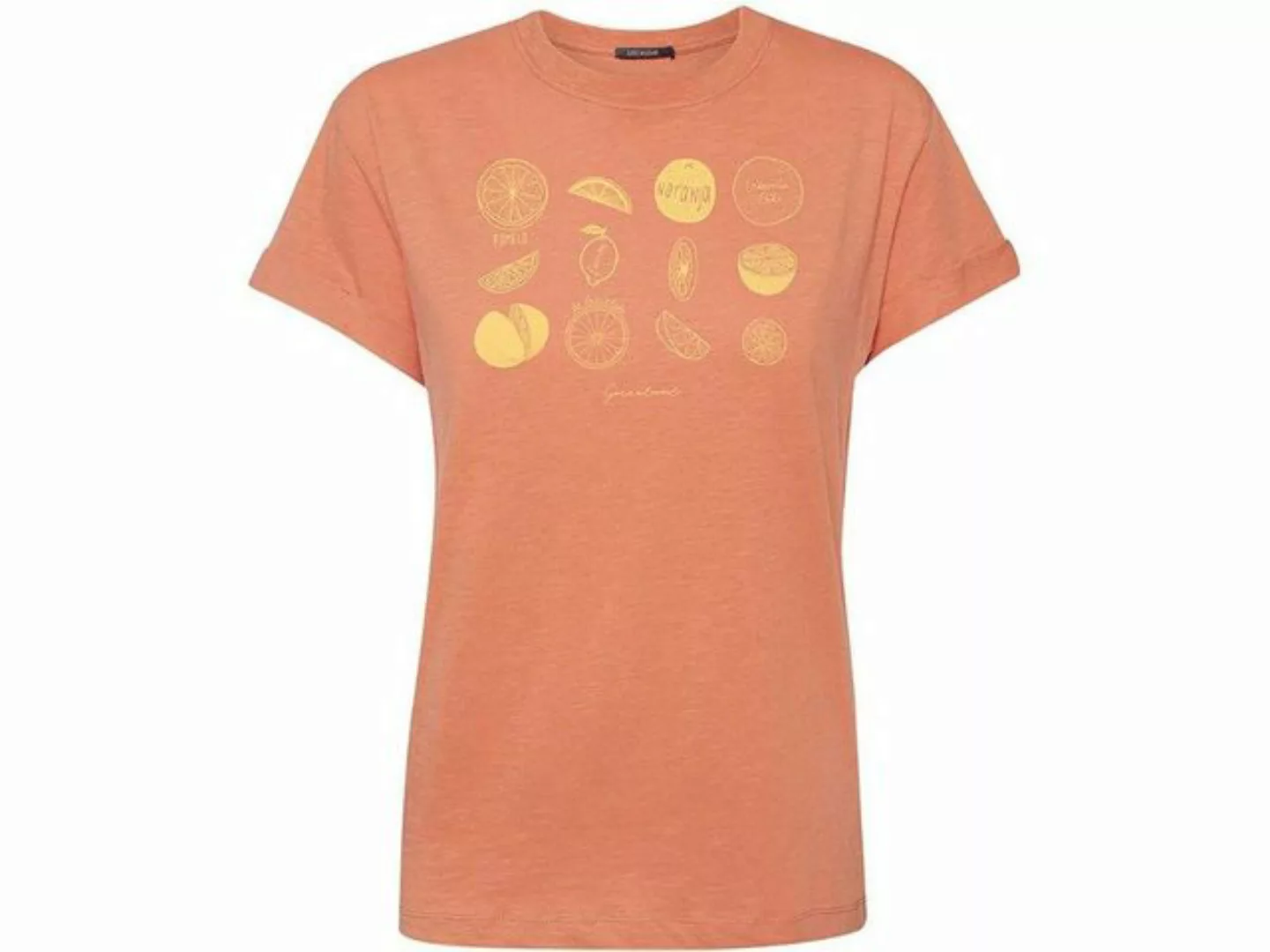 GreenBomb T-Shirt GREENBOMB Bio-Damen-T-Shirt 'Citrus' mit Roll-Up-Ä günstig online kaufen