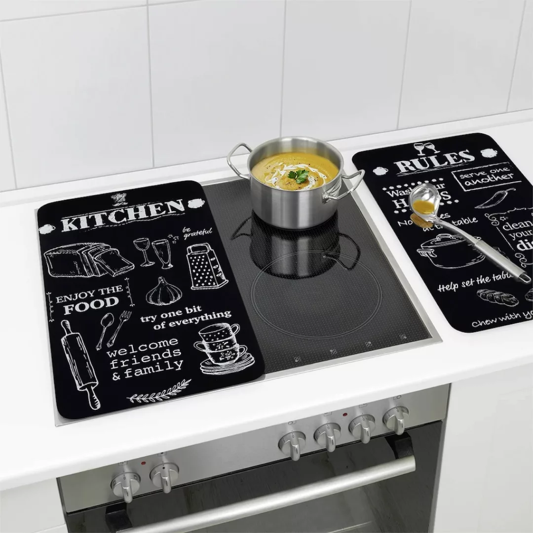 Maximex Herd-Abdeckplatte "Universal Modell KITCHEN RULES", (Set, 2 tlg.), günstig online kaufen