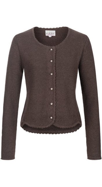 Nübler Trachtenstrickjacke Strickjacke Langarm Yvonne in Braun von Nübler günstig online kaufen