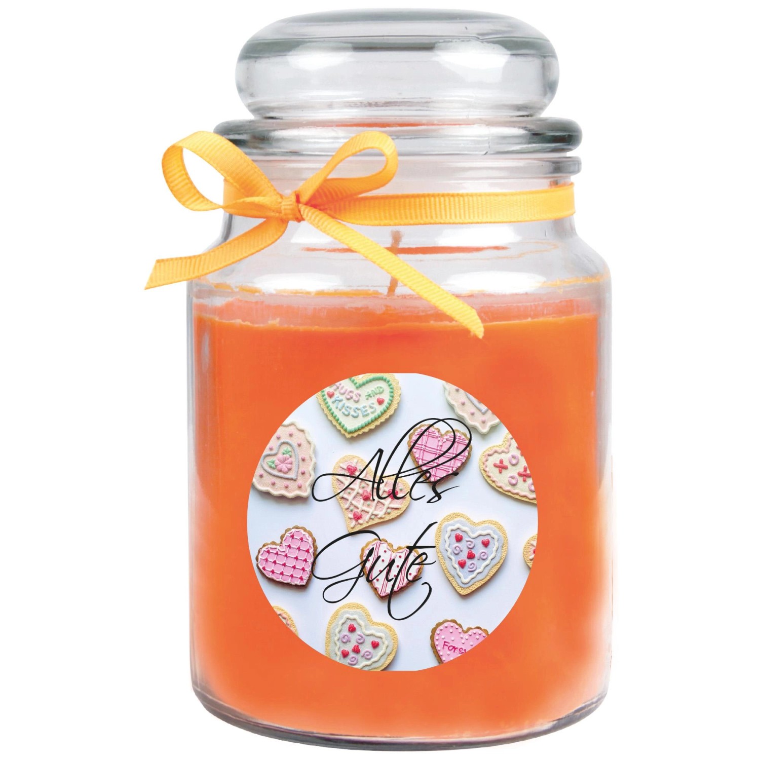 HS Candle Duftkerze & Glas Muttertag Honigmelone Orange günstig online kaufen