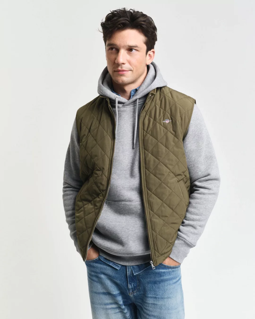 Gant Steppweste "QUILTED WINDCHEATER VEST", mit Wattierung aus recyceltem P günstig online kaufen