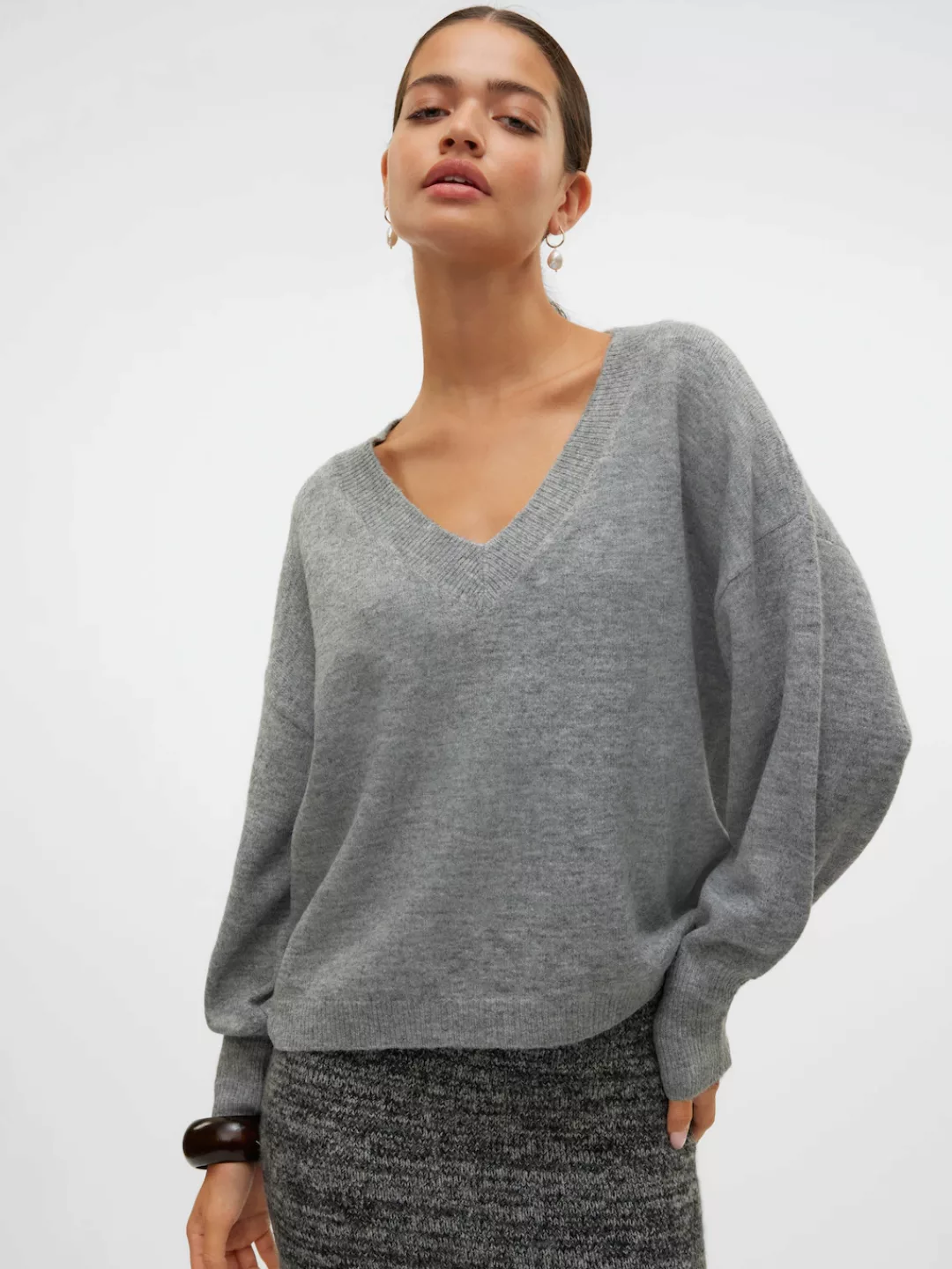 Vero Moda V-Ausschnitt-Pullover VMJUPITER LS V-NECK PULLOVER BF günstig online kaufen