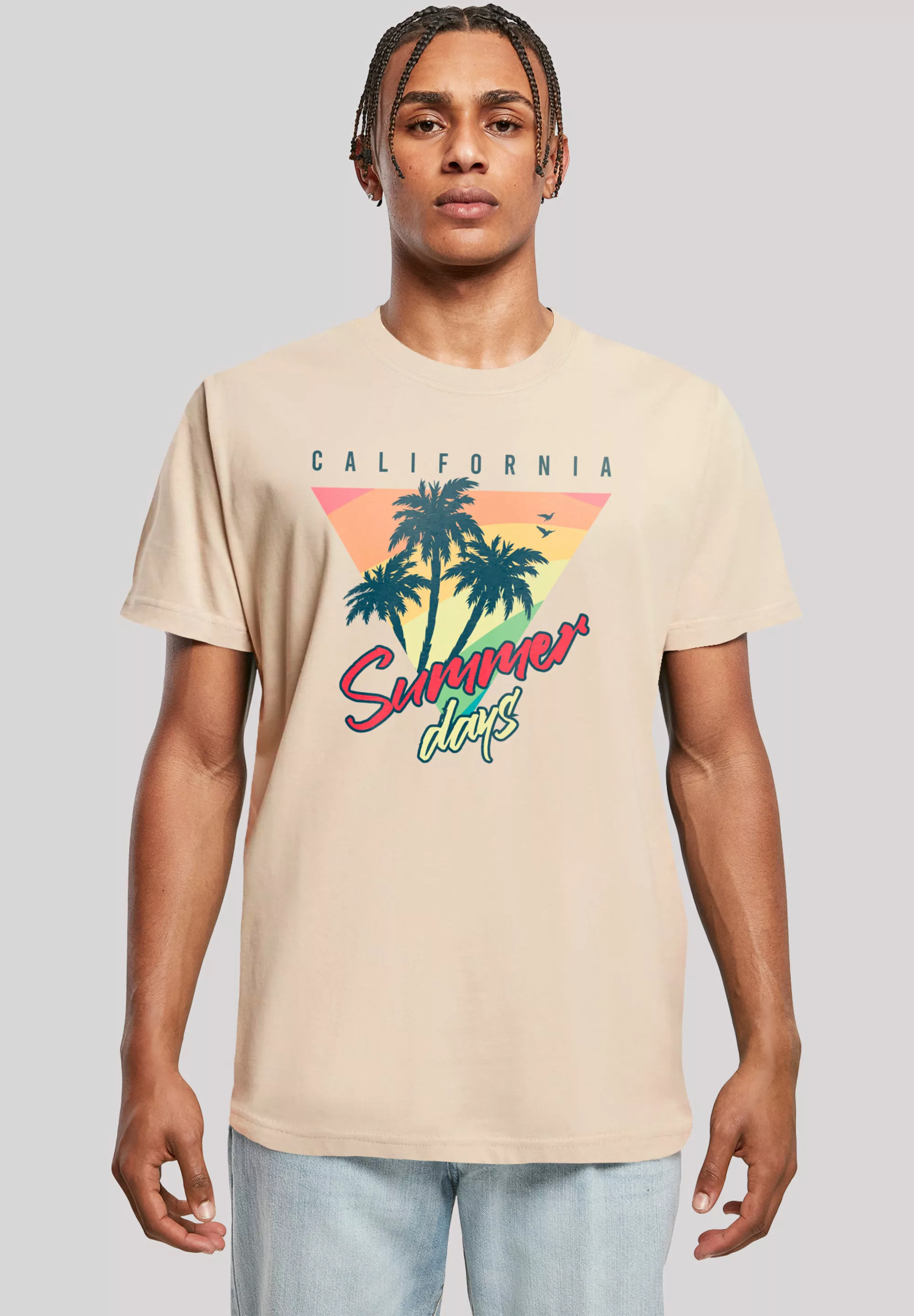 F4NT4STIC T-Shirt "California Palmen Retro", Premium Qualität günstig online kaufen