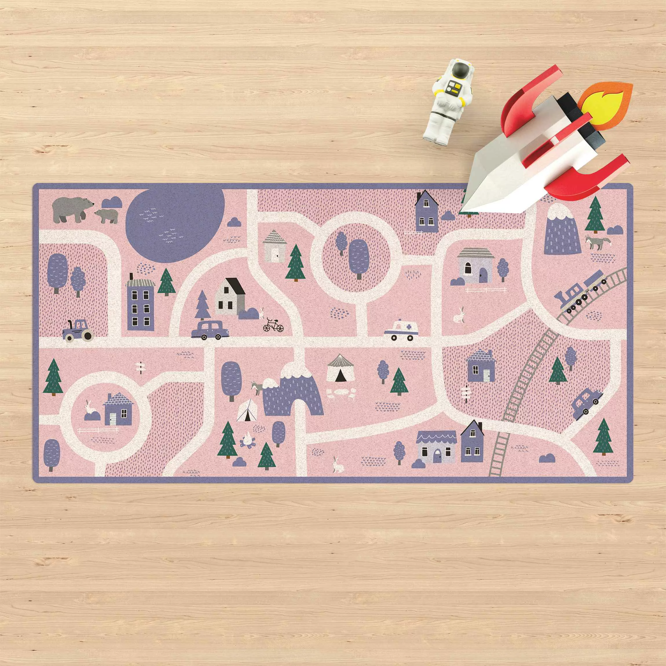 Kork-Spielteppich Dorf - Ab aufs Land günstig online kaufen