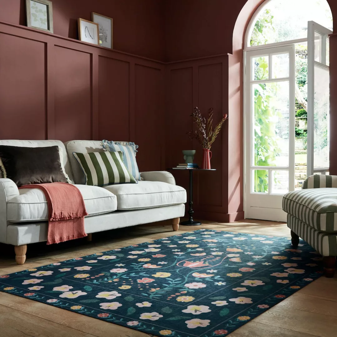 FLAIR RUGS Teppich »Nordic Floral«, rechteckig, Nordic Floral Washbarer Tep günstig online kaufen