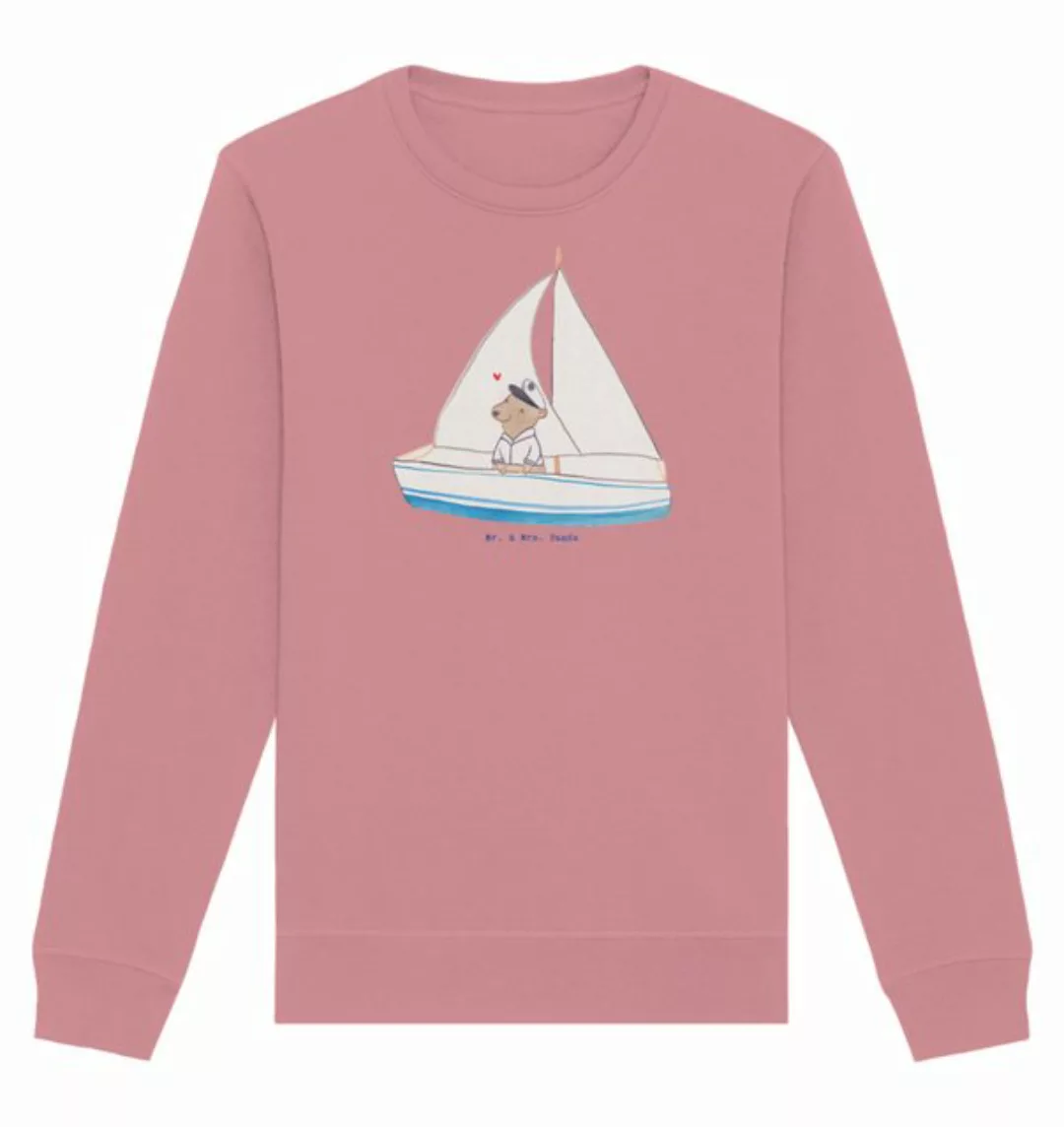 Mr. & Mrs. Panda Longpullover Größe XXL Bär Segeln - Canyon Pink - Geschenk günstig online kaufen