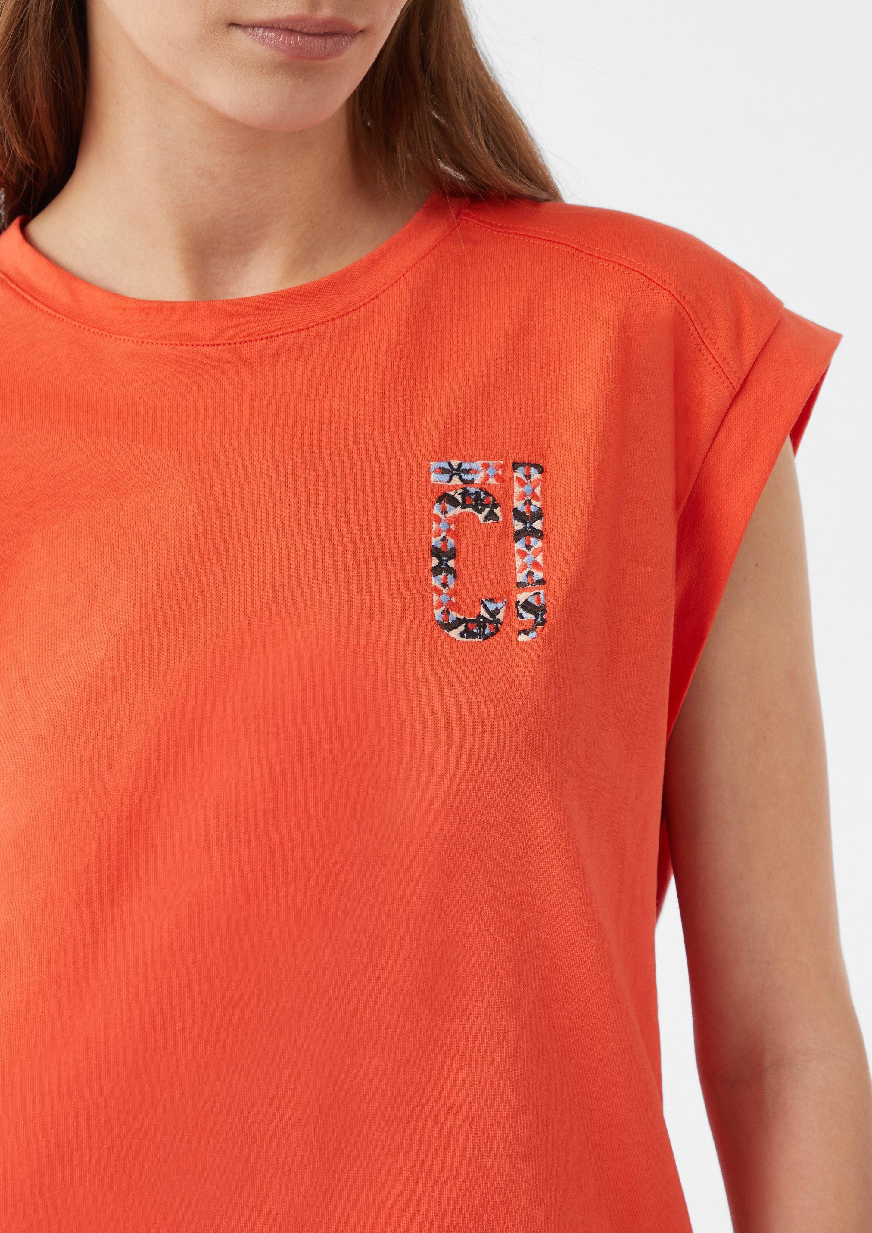 comma casual identity Kurzarmshirt Baumwoll-T-Shirt im günstig online kaufen