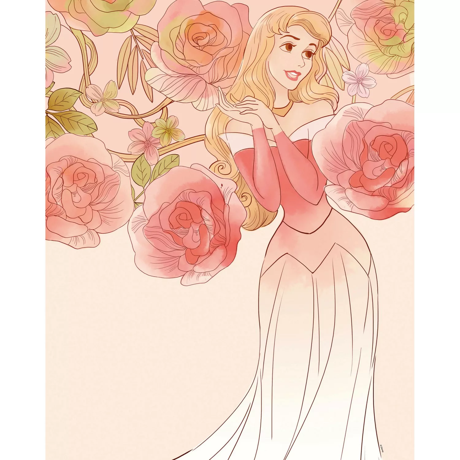 Komar Poster "Sleeping Beauty Roses", Disney, (1 St.) günstig online kaufen