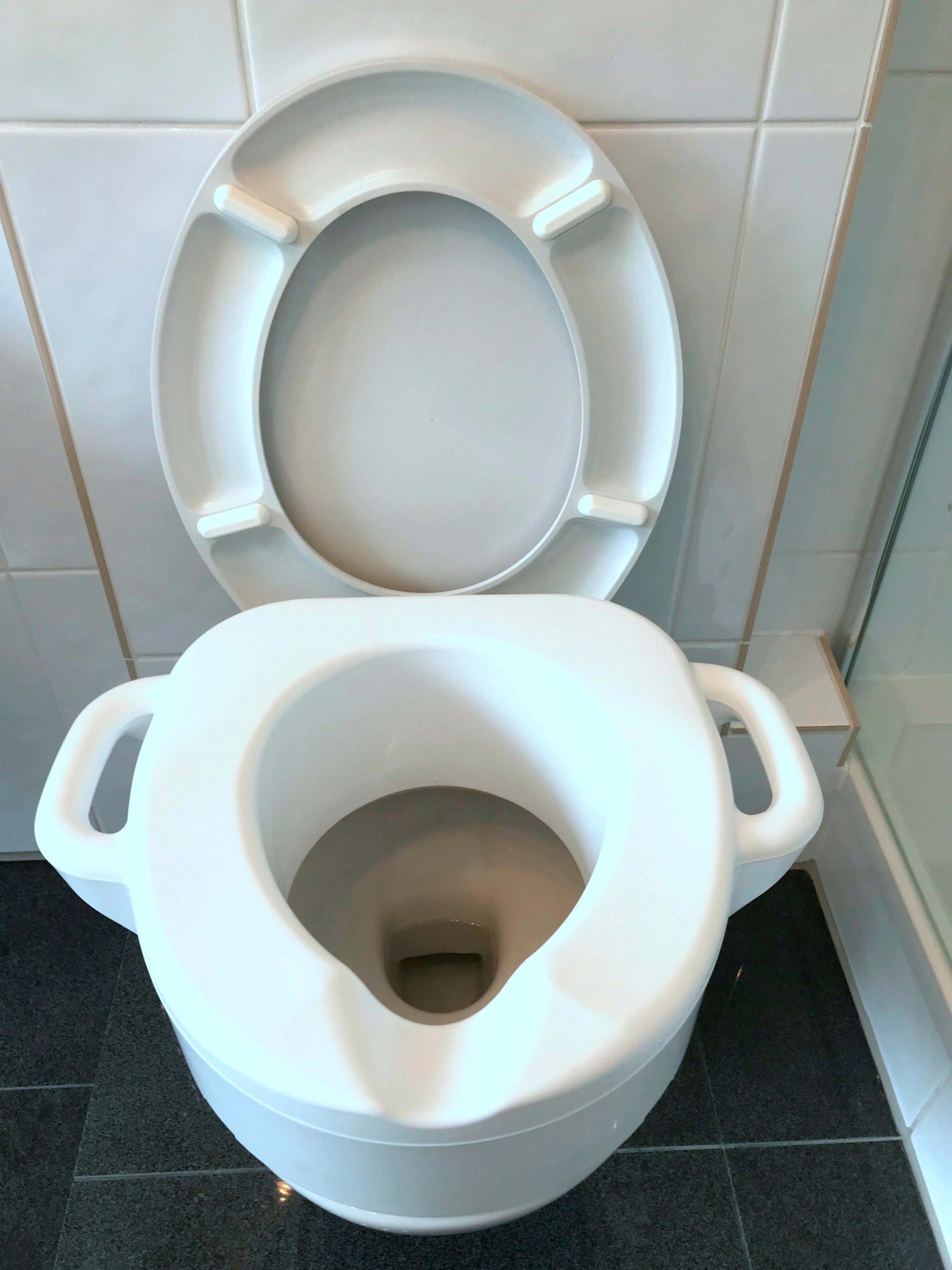 Bischof WC-Sitz "Toiletten-Aufsatz", SItzerhöhung mit Griffen günstig online kaufen