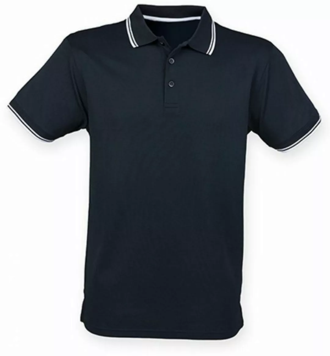 Henbury Poloshirt Herren Coolplus® Short Sleeved Tipped Polo Shirt günstig online kaufen