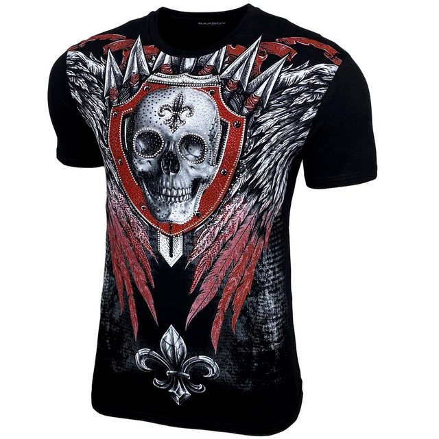 Baxboy T-Shirt Baxboy Totenkopf T-Shirt günstig online kaufen