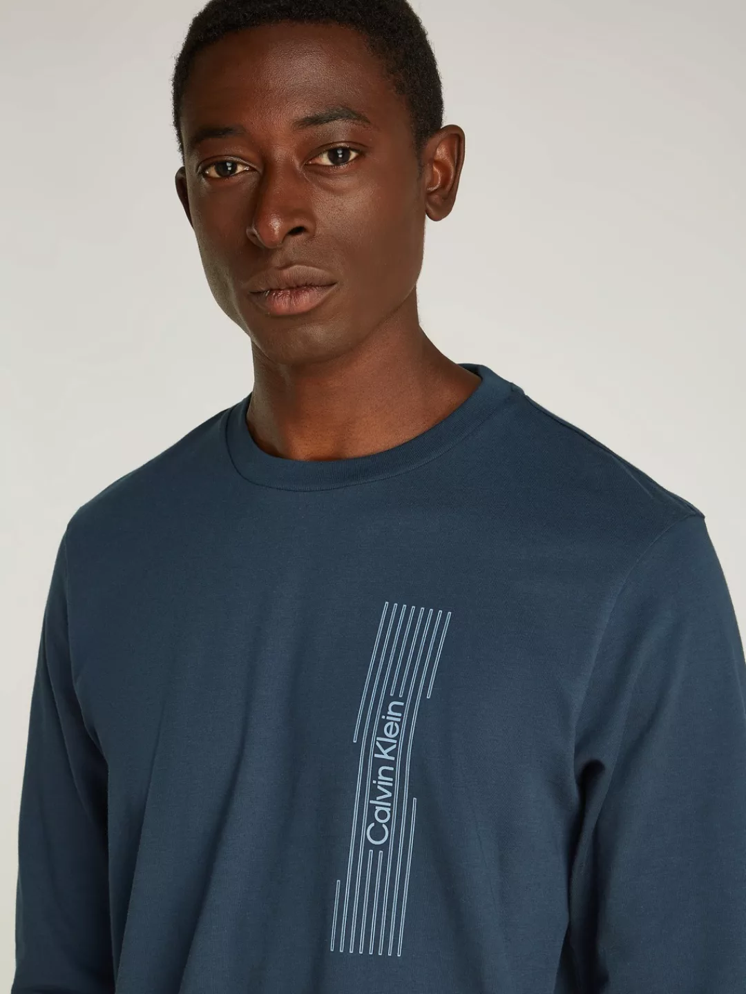 Calvin Klein Langarmshirt HORIZONTAL LOGO LS T-SHIRT mit Logoprägung günstig online kaufen