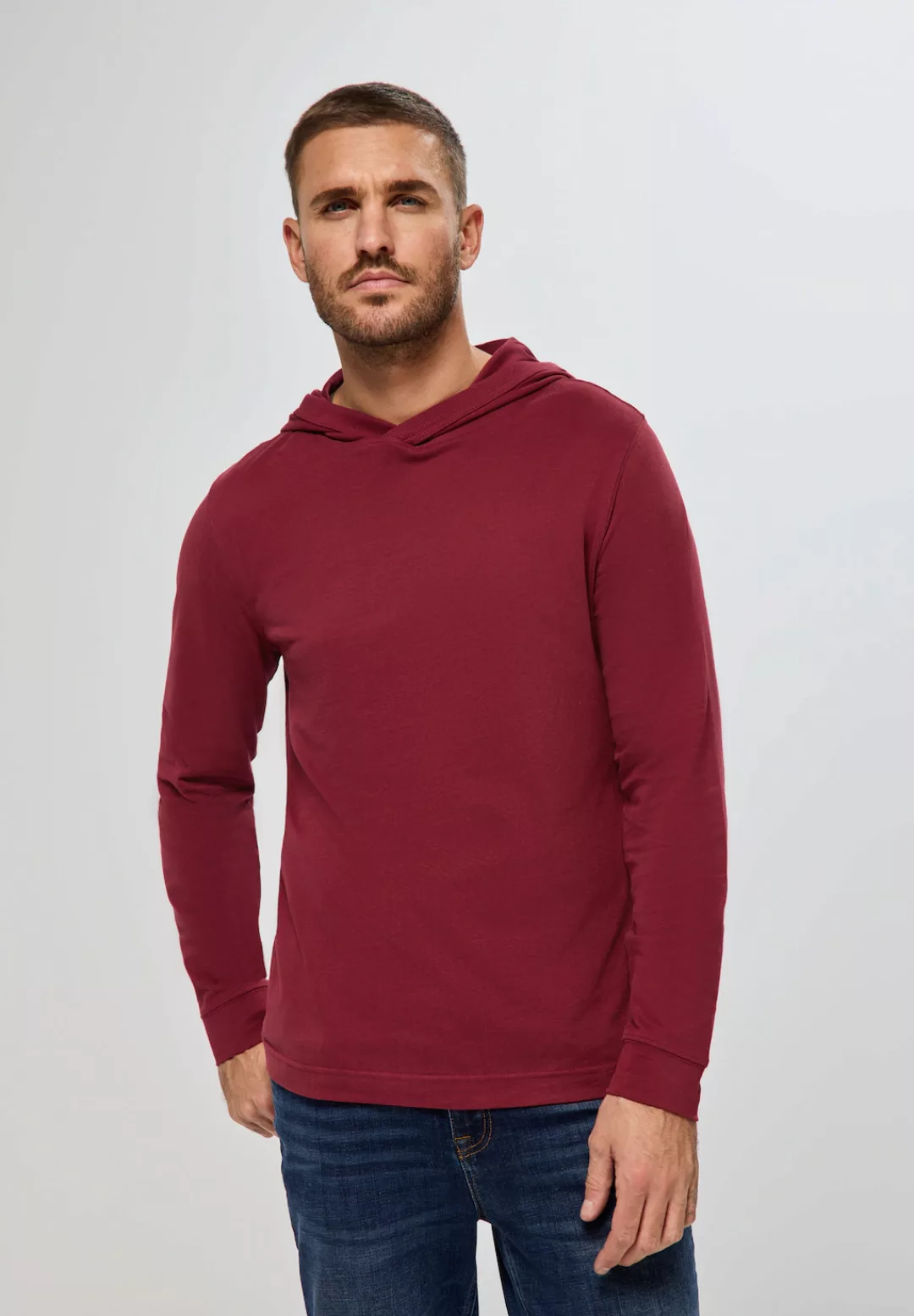 STREET ONE MEN Langarmshirt, aus reiner Baumwolle günstig online kaufen