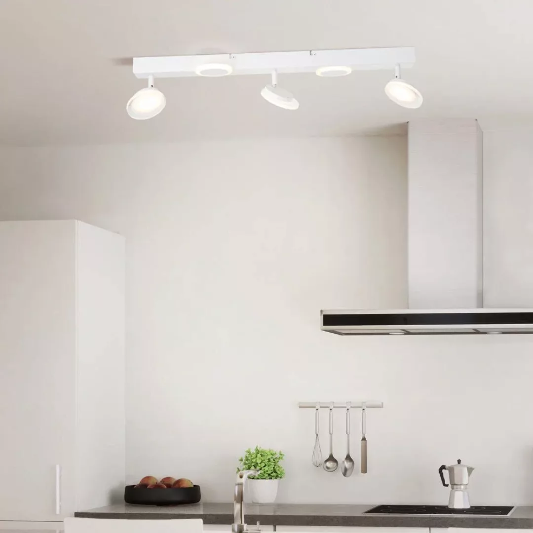 LED Deckenleuchte Meriza in Weiß 5x 4,4W 2800lm günstig online kaufen