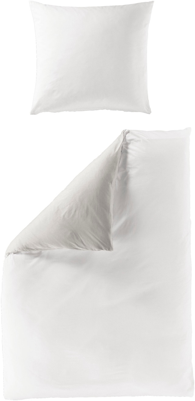 BIERBAUM Wendebettwäsche »Modern Uni in Gr. 135x200 oder 155x220 cm«, Moder günstig online kaufen