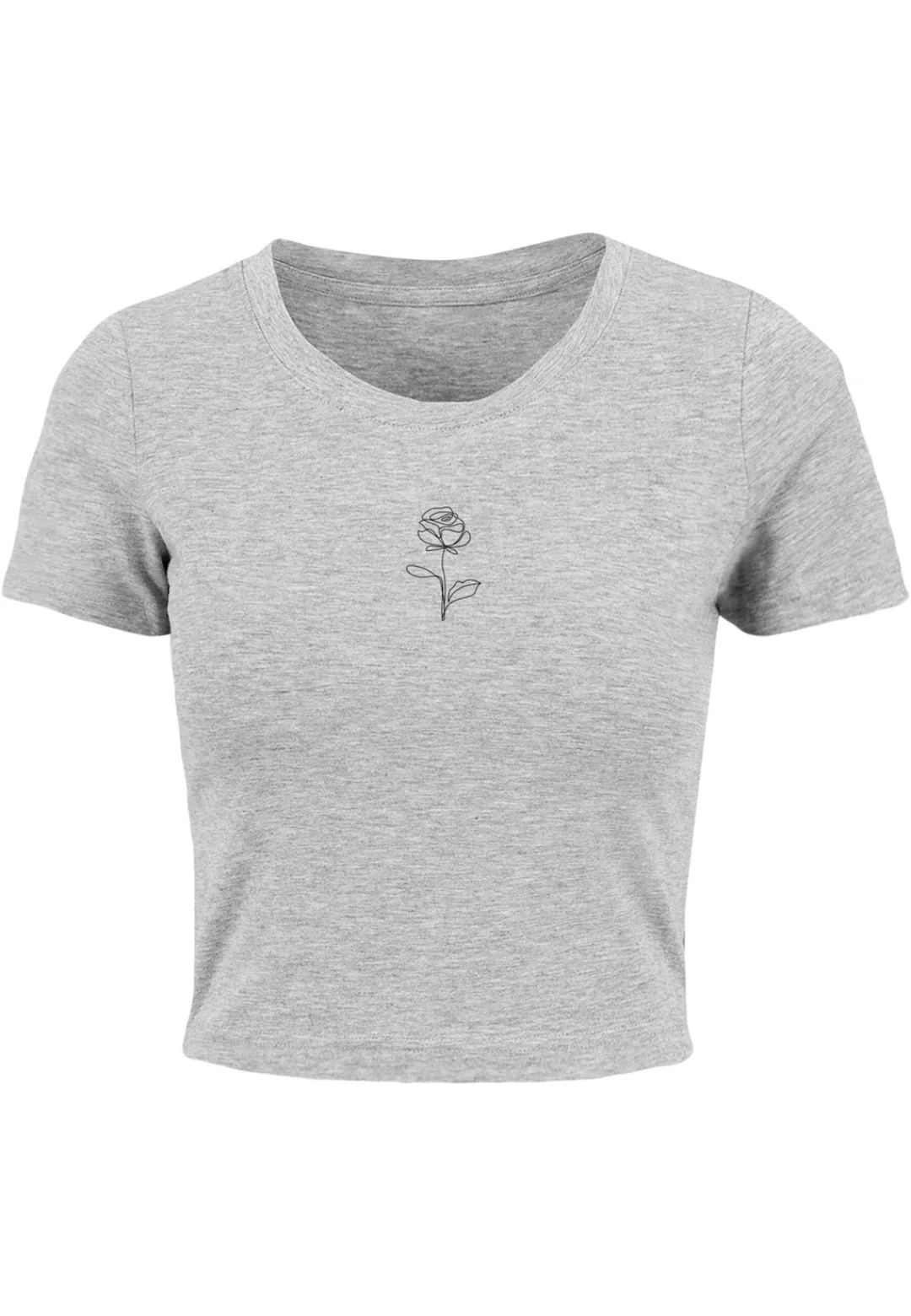 Merchcode T-Shirt "Merchcode Damen Ladies Rose Cropped Tee" günstig online kaufen