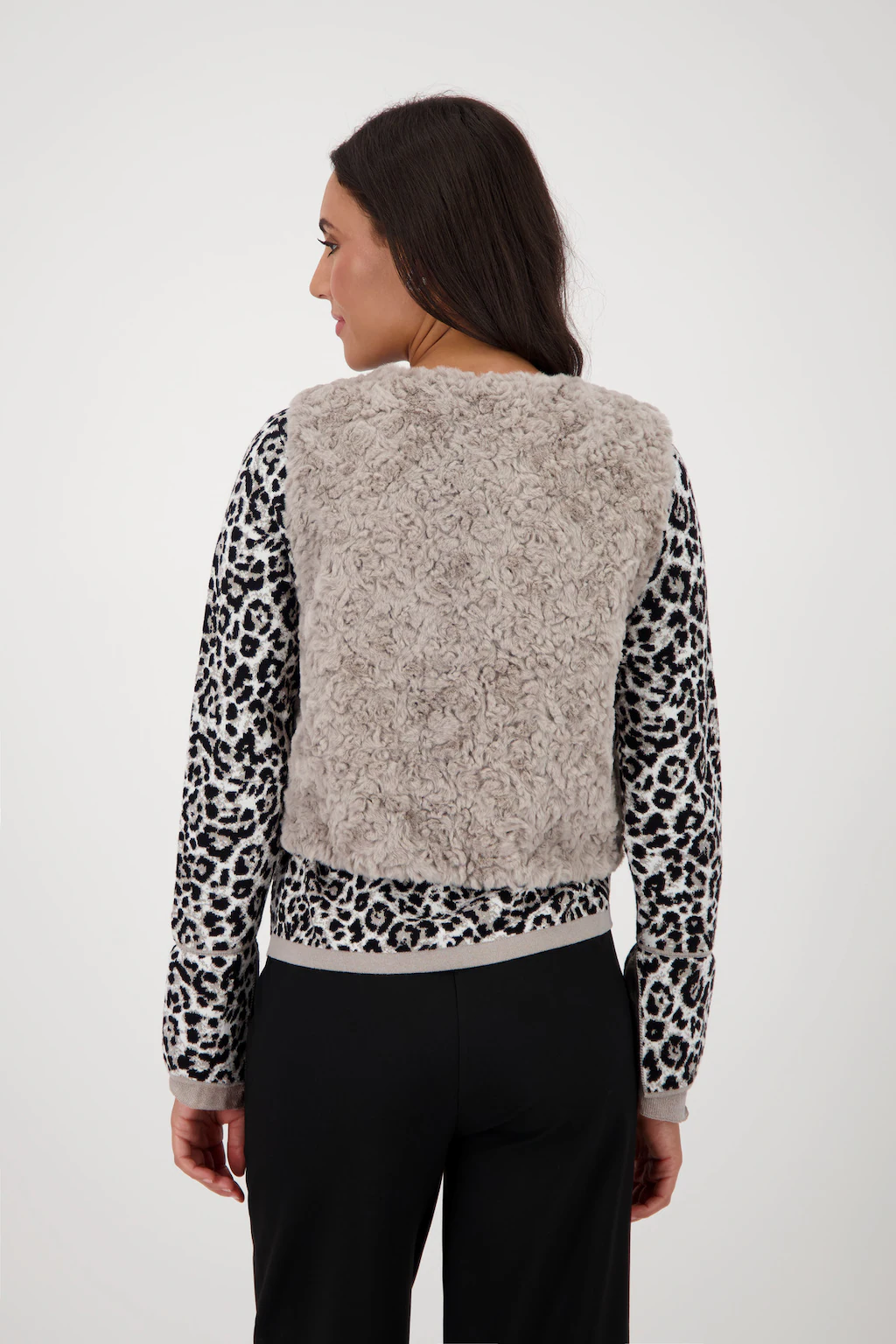 Monari Fellimitatweste "Weste fake fur", Mit Rundhalsausschnitt günstig online kaufen