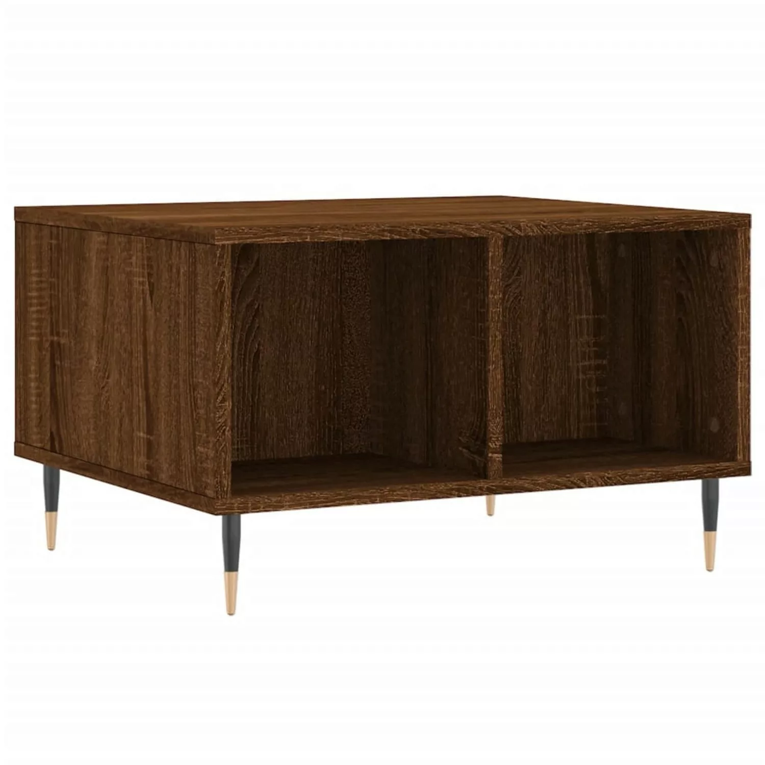 vidaXL Couchtisch Braun Eichen-Optik 60x50x36,5 cm Holzwerkstoff Modell 1 günstig online kaufen