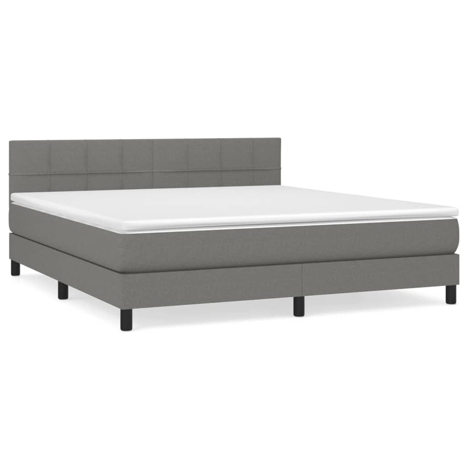 vidaXL Boxspringbett Boxspringbett mit Matratze Creme 180x200 cm Stoff Bett günstig online kaufen