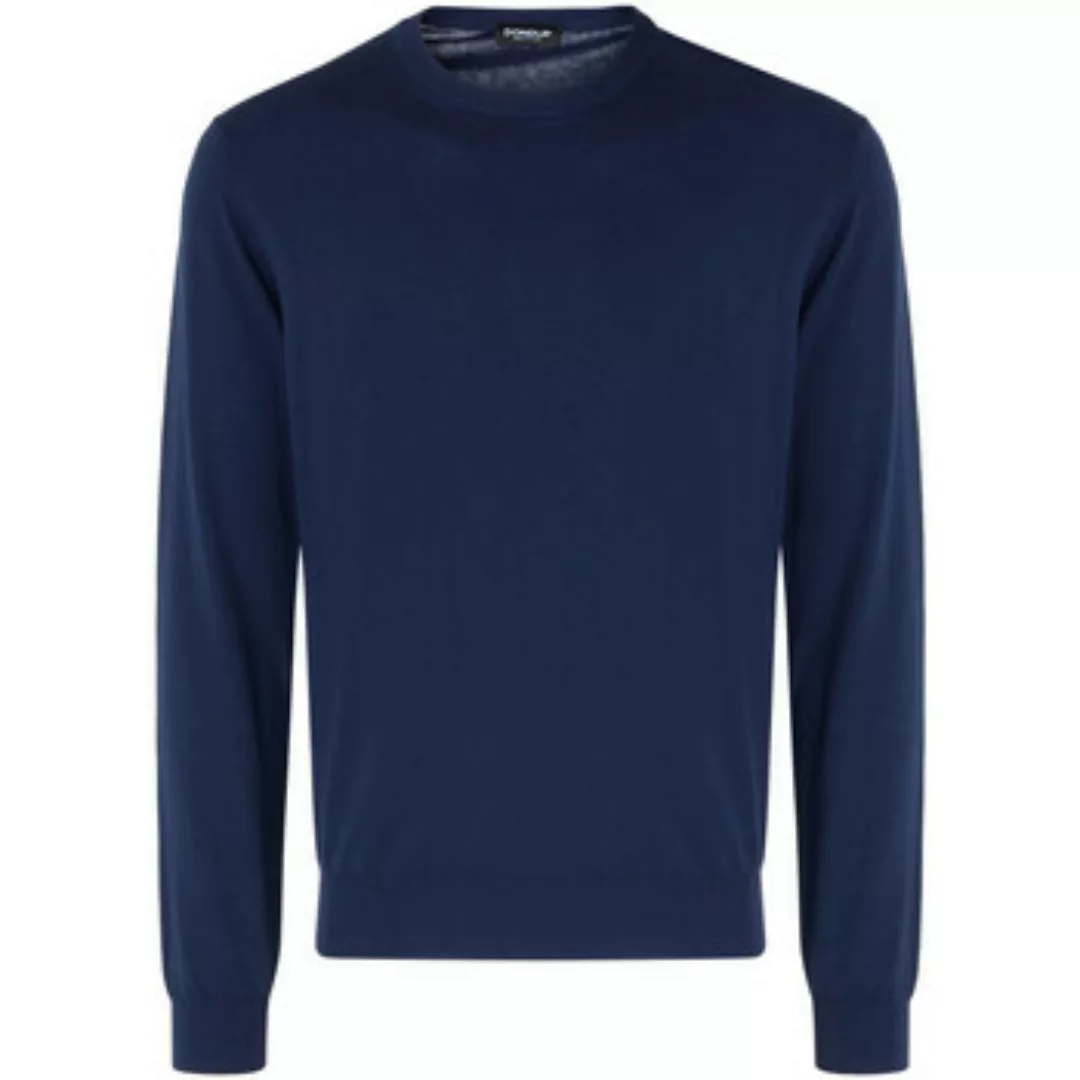 Dondup  Pullover T-Shirt aus blauem Baumwollkrepp günstig online kaufen