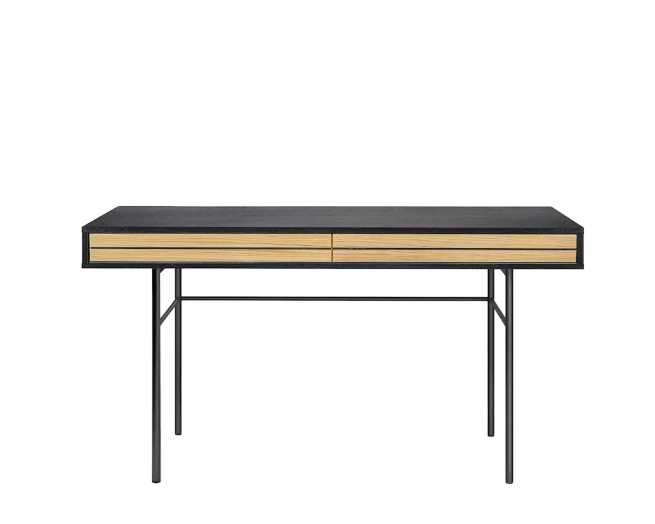 Woodman Schreibtisch "Stripe", Kombination von Metall & Holz, Breite 130 cm günstig online kaufen
