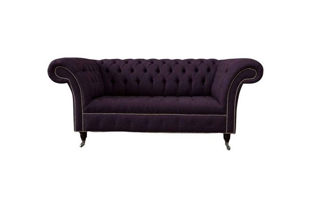 Xlmoebel Sofa Chesterfield Design Sofa 2-Sitzer Stoff Polster Couch Neu, He günstig online kaufen