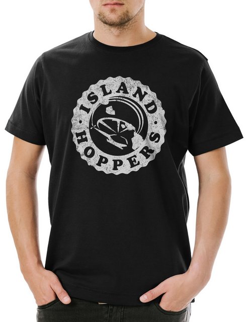 Urban Backwoods Print-Shirt Island Hoppers Logo Herren T-Shirt Tom Tv Selle günstig online kaufen