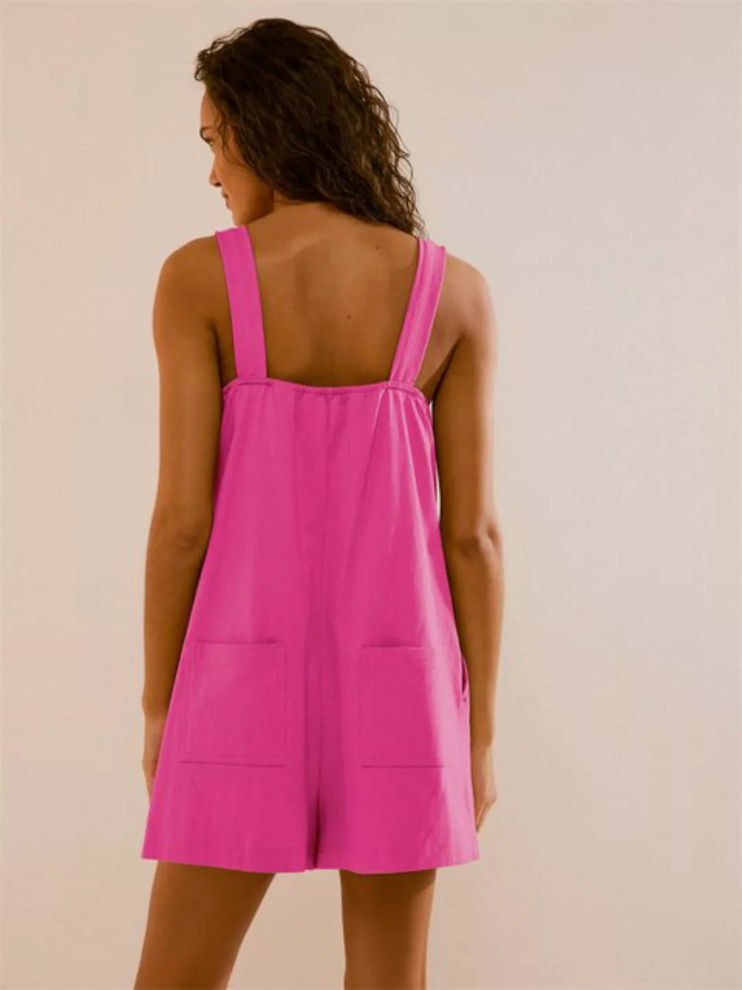 AFAZ New Trading UG Sommerkleid Ärmelloser Jumpsuit-Rock mit quadratischen günstig online kaufen