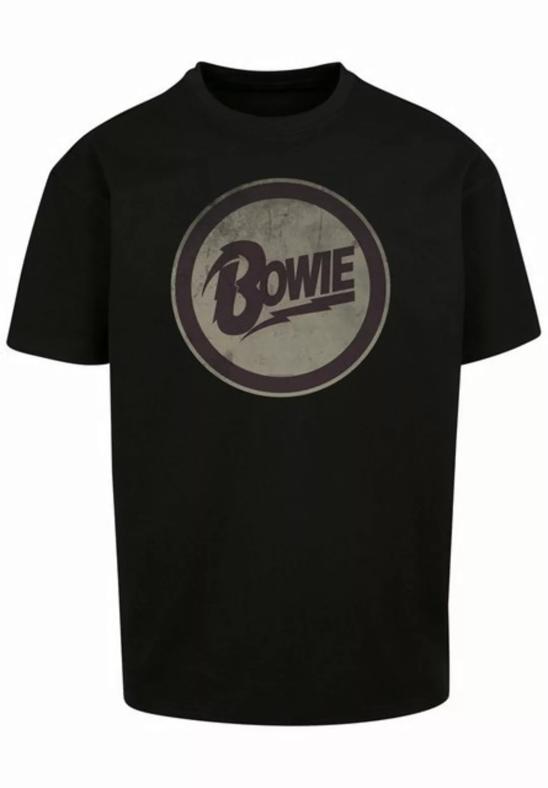 F4NT4STIC T-Shirt David Bowie Rock Music Band Circle Logo Print günstig online kaufen